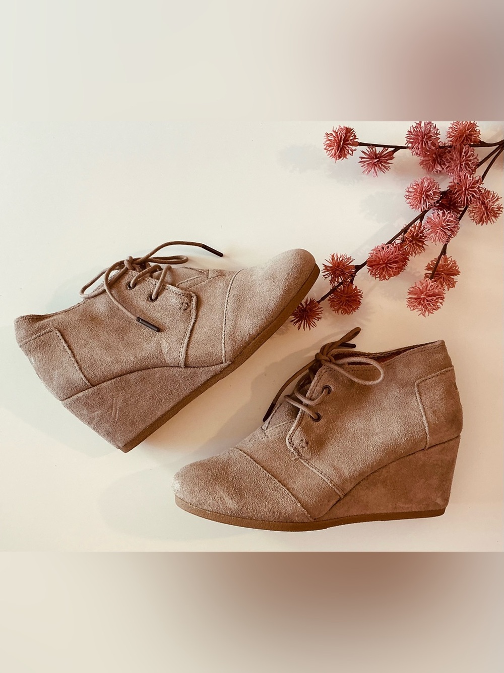 TOMS Wedge Booties Sz 7